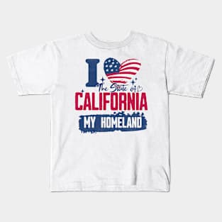 California my homeland Kids T-Shirt